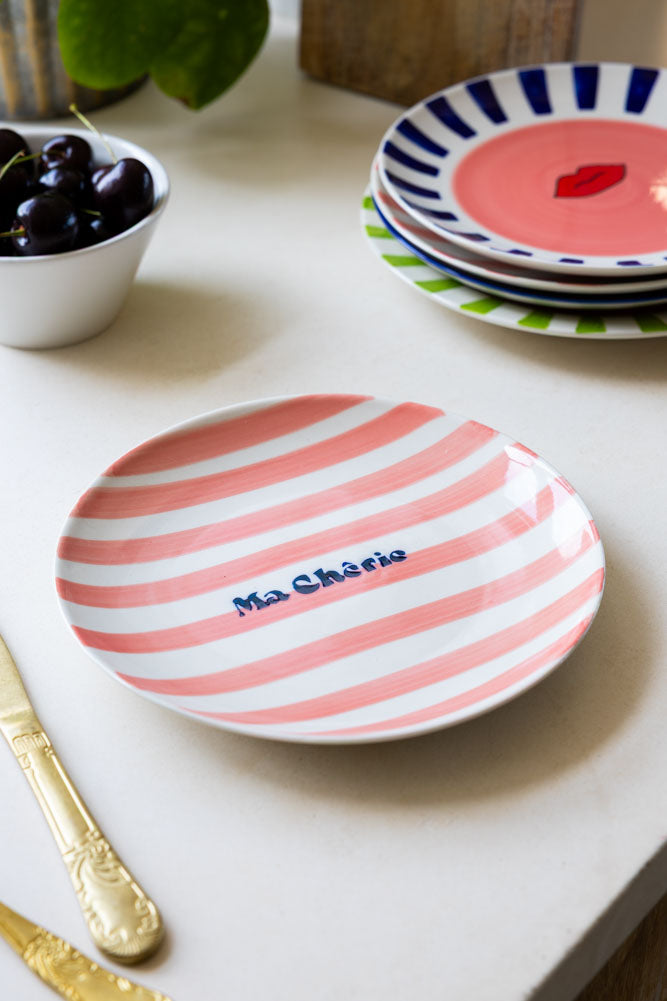 Pale Pink Ma Cherie Ceramic Serving Plate