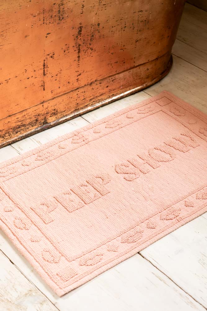 Pale Pink Peep Show Bath Mat