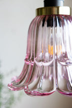 Pale Pink Vintage-Style Glass Easyfit Ceiling Light Shade