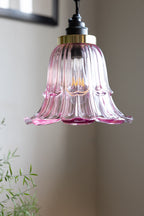 Pale Pink Vintage-Style Glass Easyfit Ceiling Light Shade