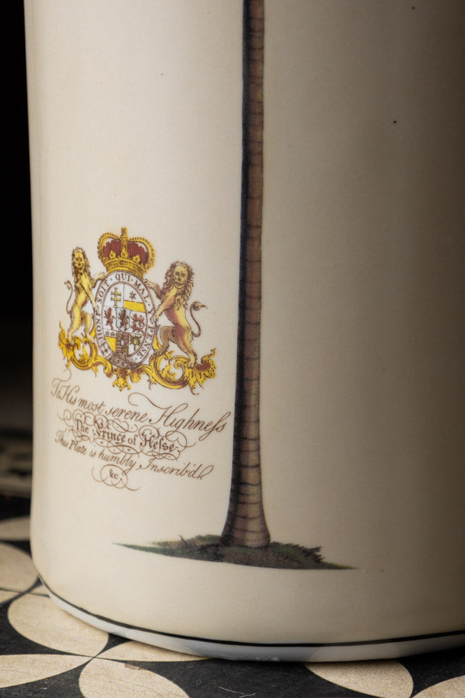 Palm Tree, Royal Seal Inspired Printed Umbrella Stand