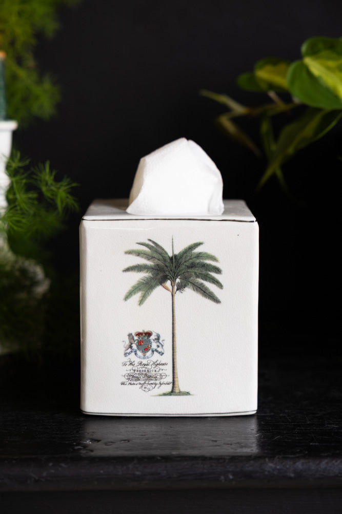 Palm Tree Tissue Box