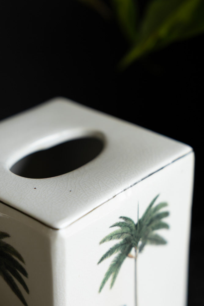Palm Tree Tissue Box