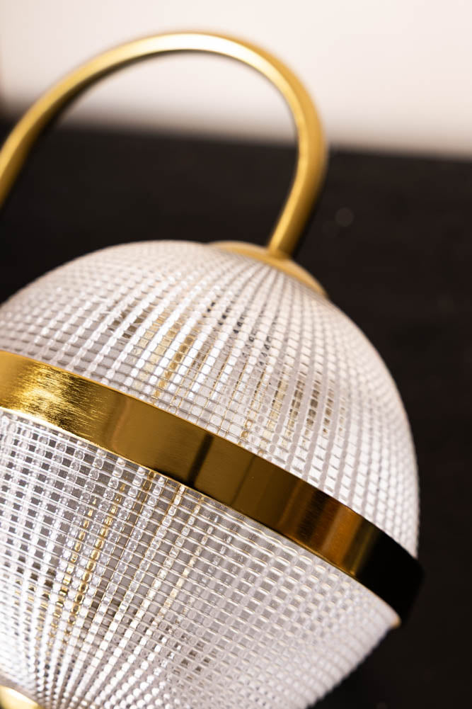Parisian Gold & Glass Globe Wall Light