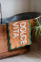 Peach La Dolce Vita Bath Mat