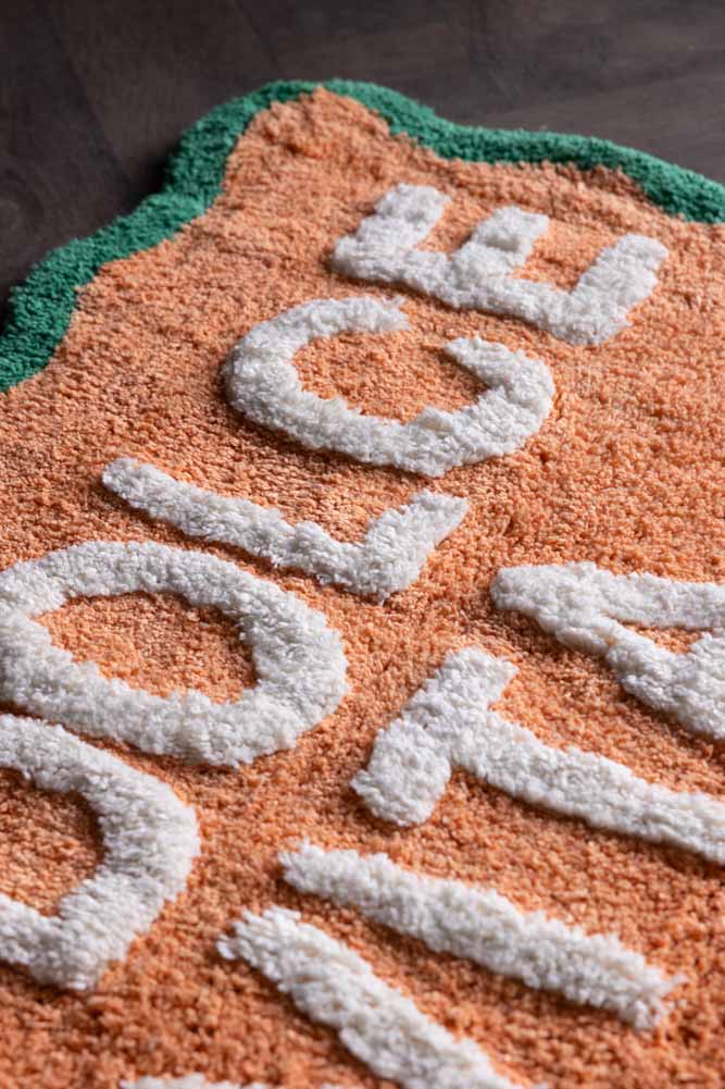 Peach La Dolce Vita Bath Mat