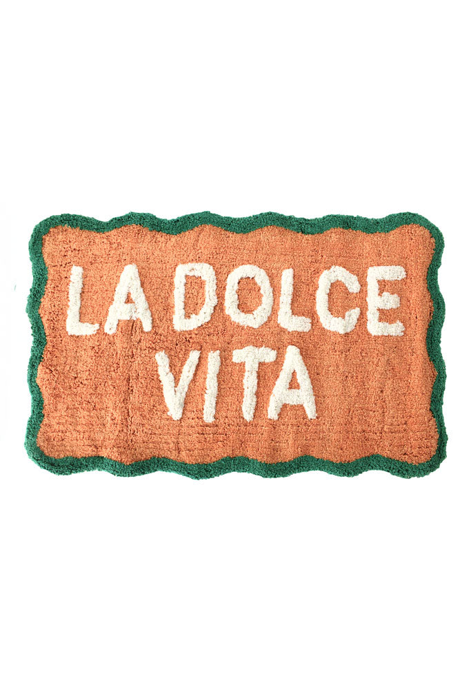 Peach La Dolce Vita Bath Mat