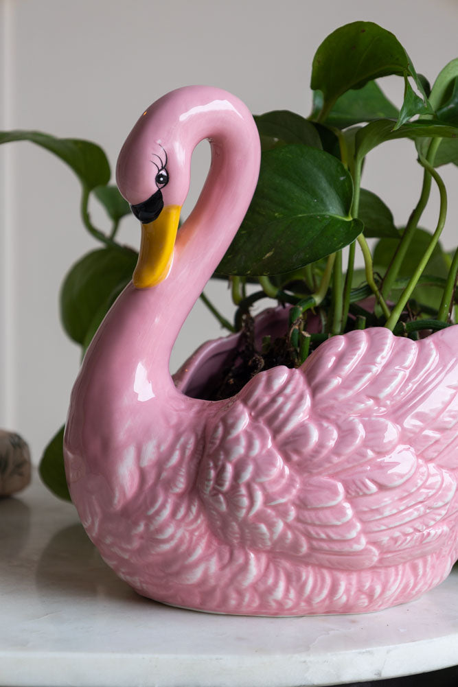 Pink Swan Display Bowl