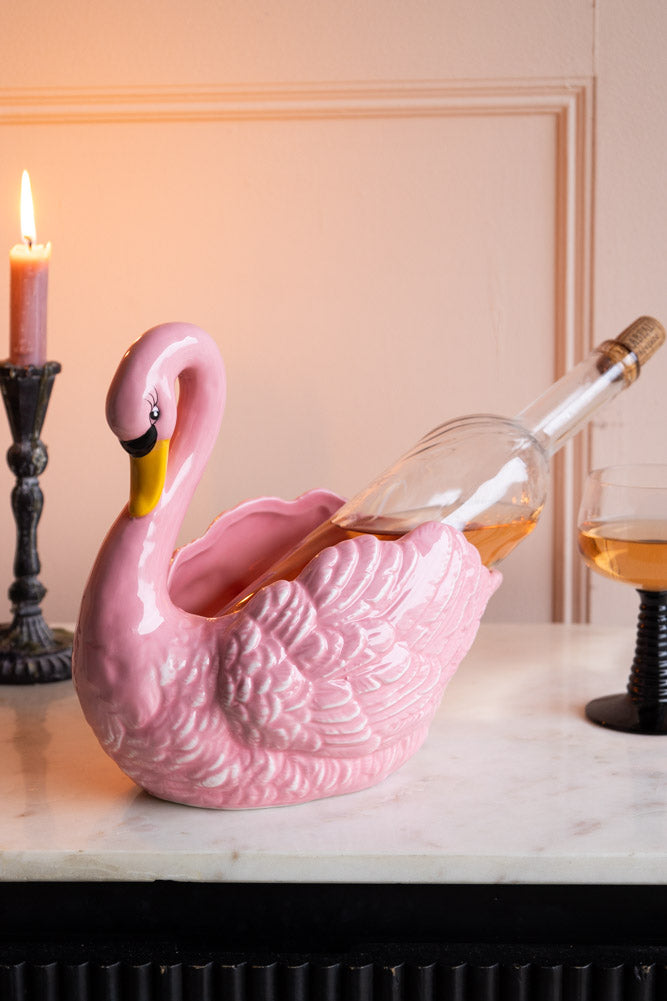 Pink Swan Display Bowl