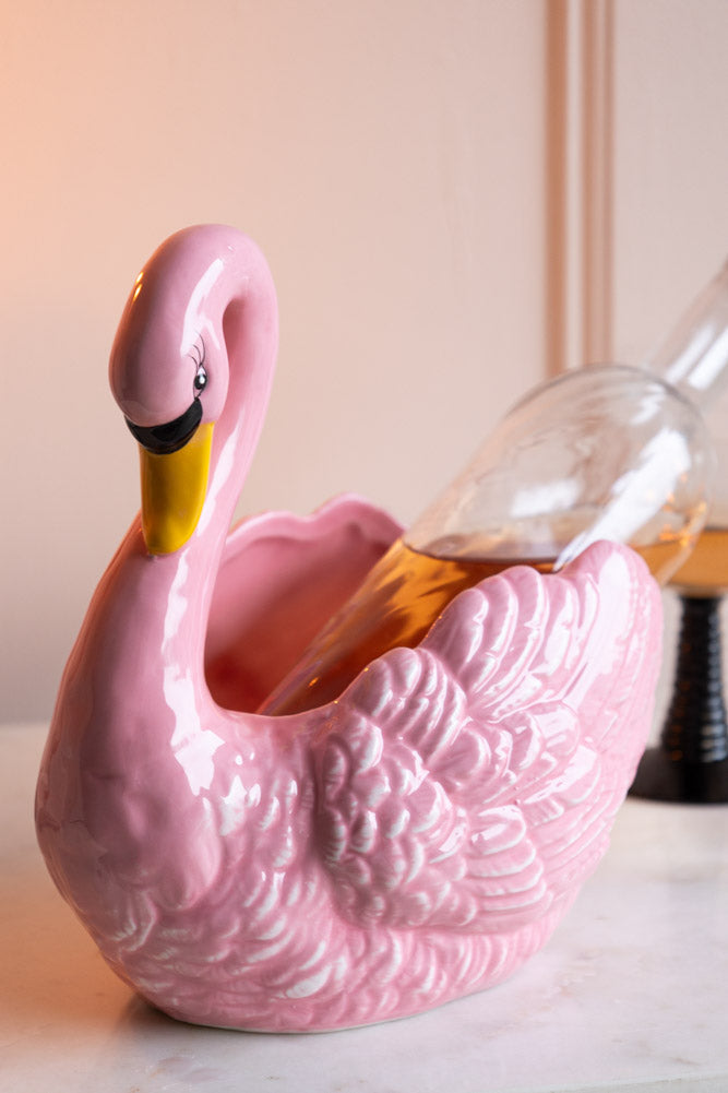 Pink Swan Display Bowl