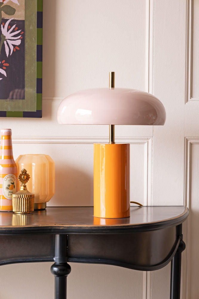 Pink & Orange Statement Table Lamp
