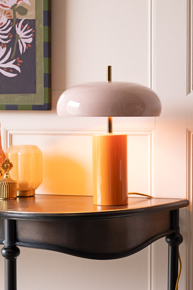 Pink & Orange Statement Table Lamp
