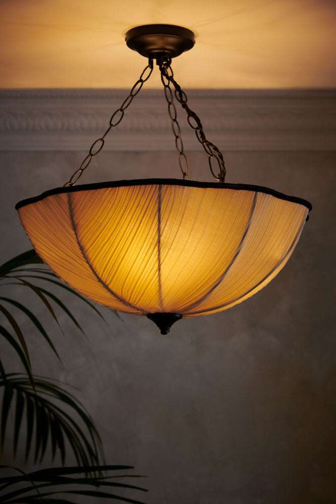 Pleated Fabric Ceiling Light