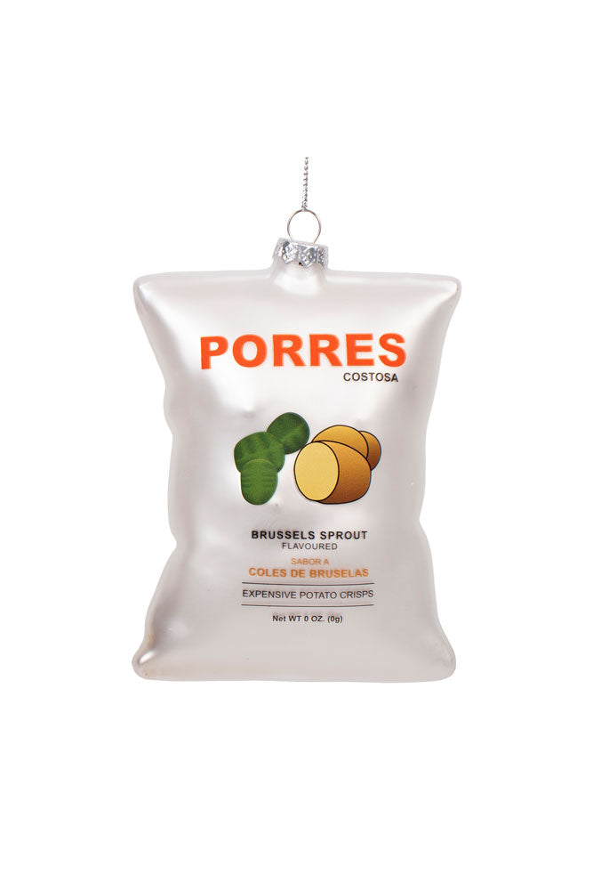 Porres Crisps Glass Christmas Tree Decoration