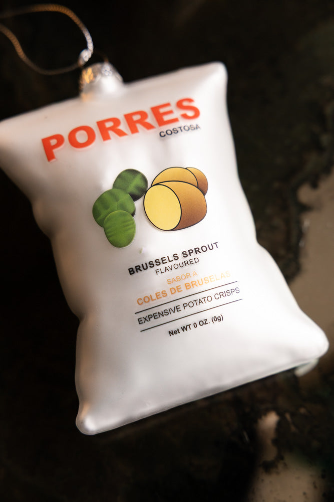 Porres Crisps Glass Christmas Tree Decoration