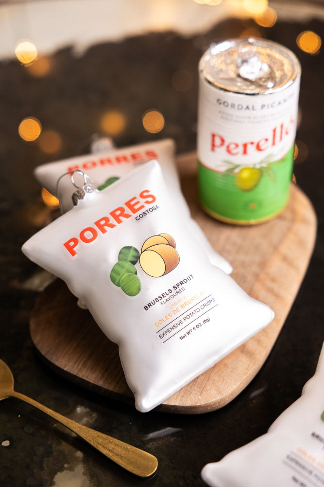 Porres Crisps Glass Christmas Tree Decoration