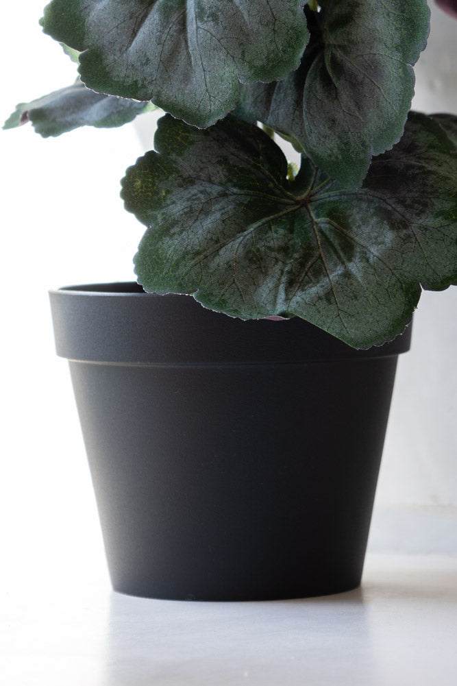 Potted Faux Red Geranium