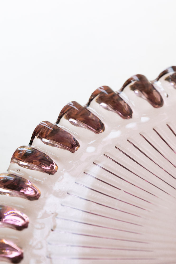 Pretty Pink Glass Cakestand
