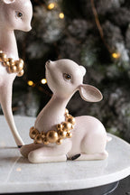 Pretty Pink Sitting Deer Ornament