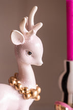Pretty Pink Standing Deer Ornament