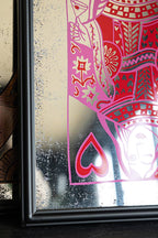 Queen Of Hearts Decorative Playing Card Mirror