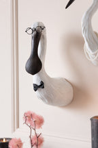 Sharon The Quirky Bird With Spectacles & Bow Tie Wall Art