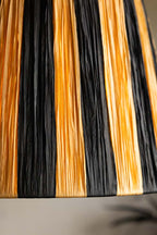 Raffia Black & Natural Stripe Easyfit Lampshade