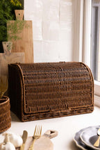Rattan-Style Bread Bin