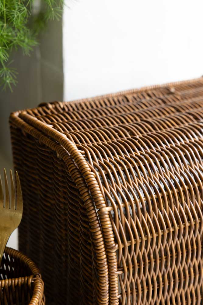 Rattan-Style Bread Bin
