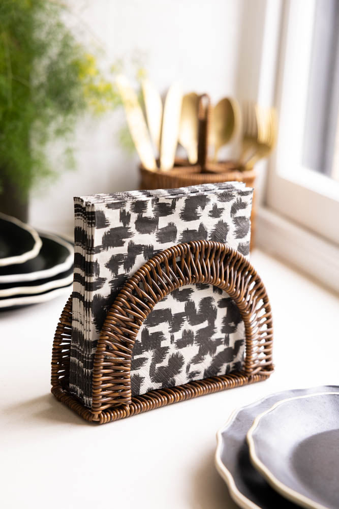 Rattan-Style Napkin Holder
