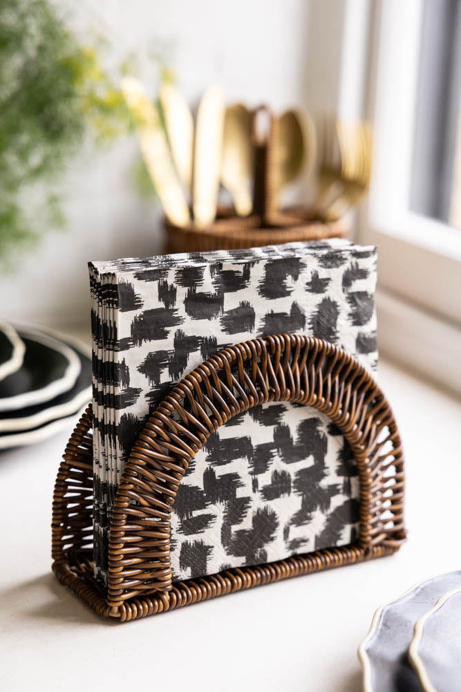 Rattan-Style Napkin Holder