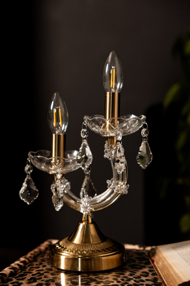 Rechargeable Ornate Branch Table Lamp