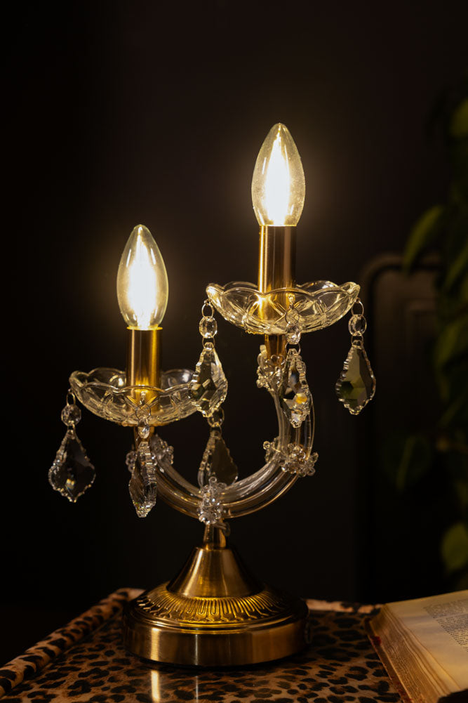 Rechargeable Ornate Branch Table Lamp