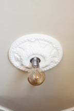 Ready-To-Paint Plaster Ceiling Rose - Medium