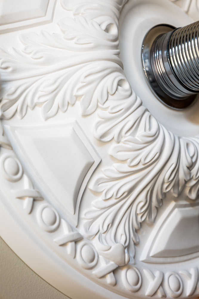 Ready-To-Paint Plaster Ceiling Rose - Medium