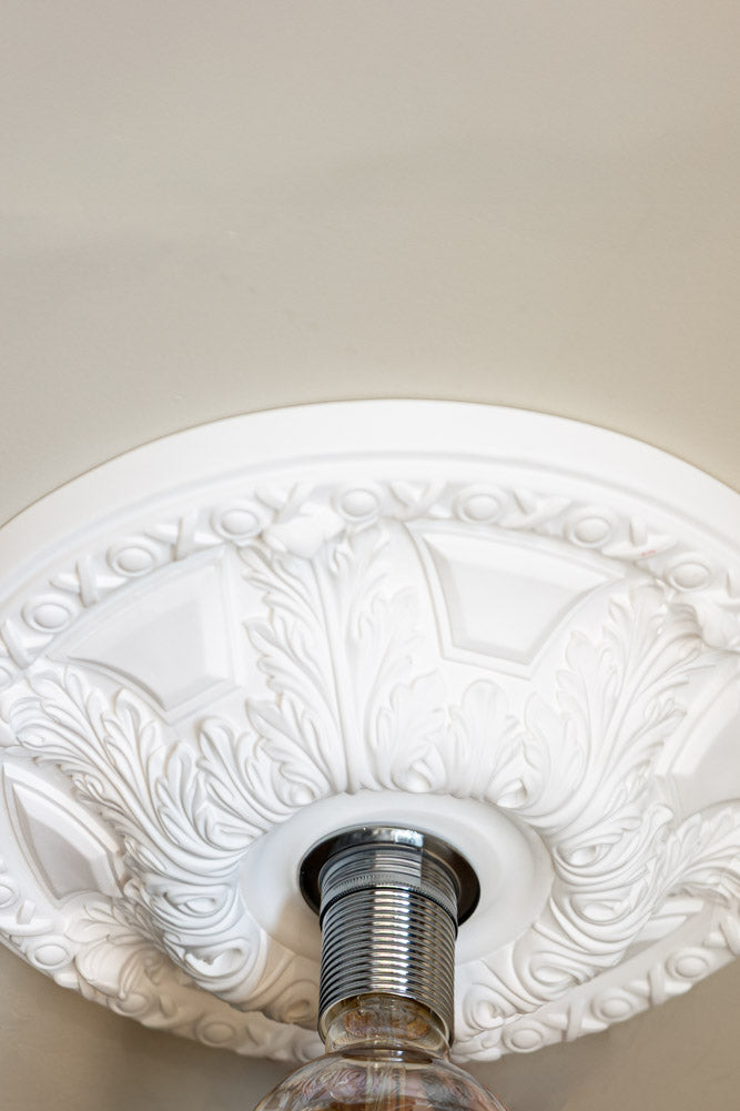 Ready-To-Paint Plaster Ceiling Rose - Medium