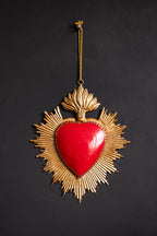 Red Milagro Heart Wall Hanging Decoration