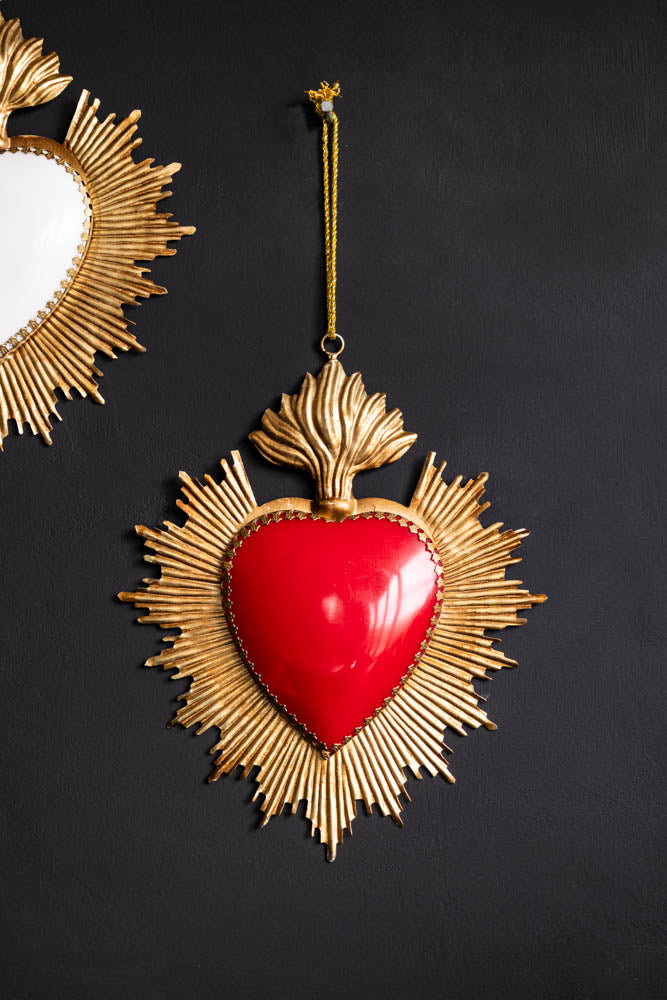 Red Milagro Heart Wall Hanging Decoration