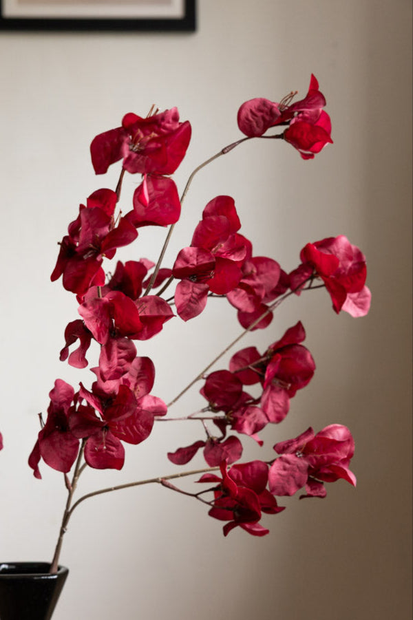 Red Ochre Beautiful Artificial Flower Stem