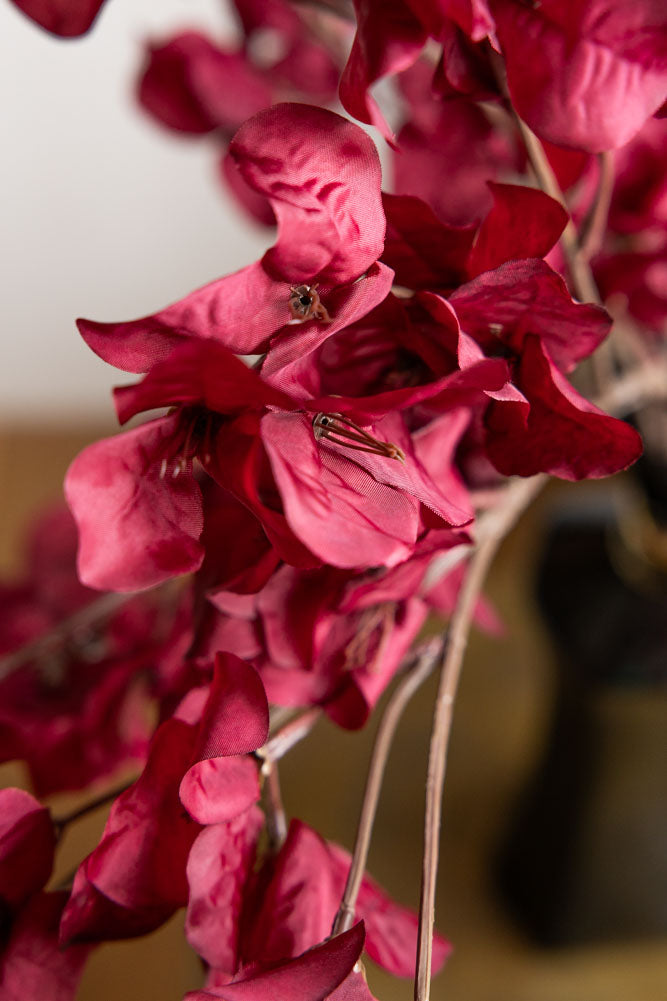 Red Ochre Beautiful Artificial Flower Stem