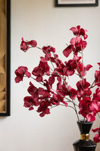 Red Ochre Beautiful Artificial Flower Stem