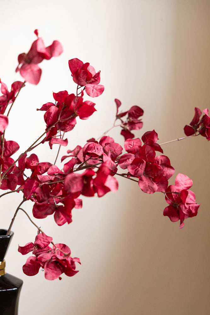 Red Ochre Beautiful Artificial Flower Stem