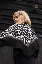 Rock & Roll Monochrome Animal Print Scarf