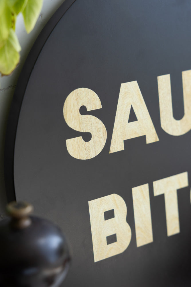Saucy Bitch Mango Wooden Serving Board