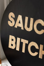 Saucy Bitch Mango Wooden Serving Board