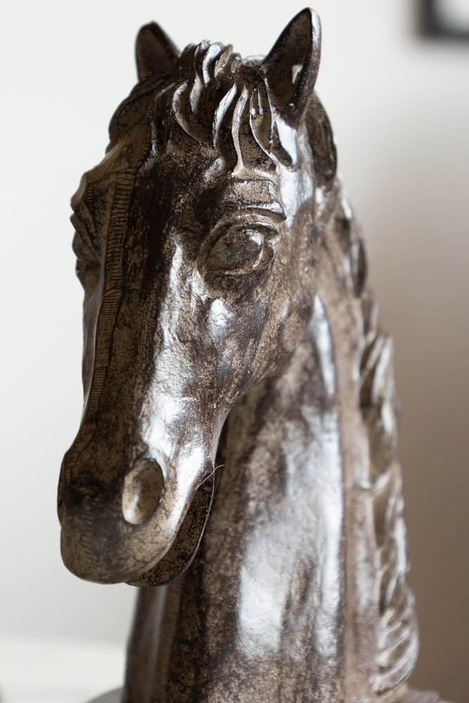 Set Of 2 Horse Head Bookends