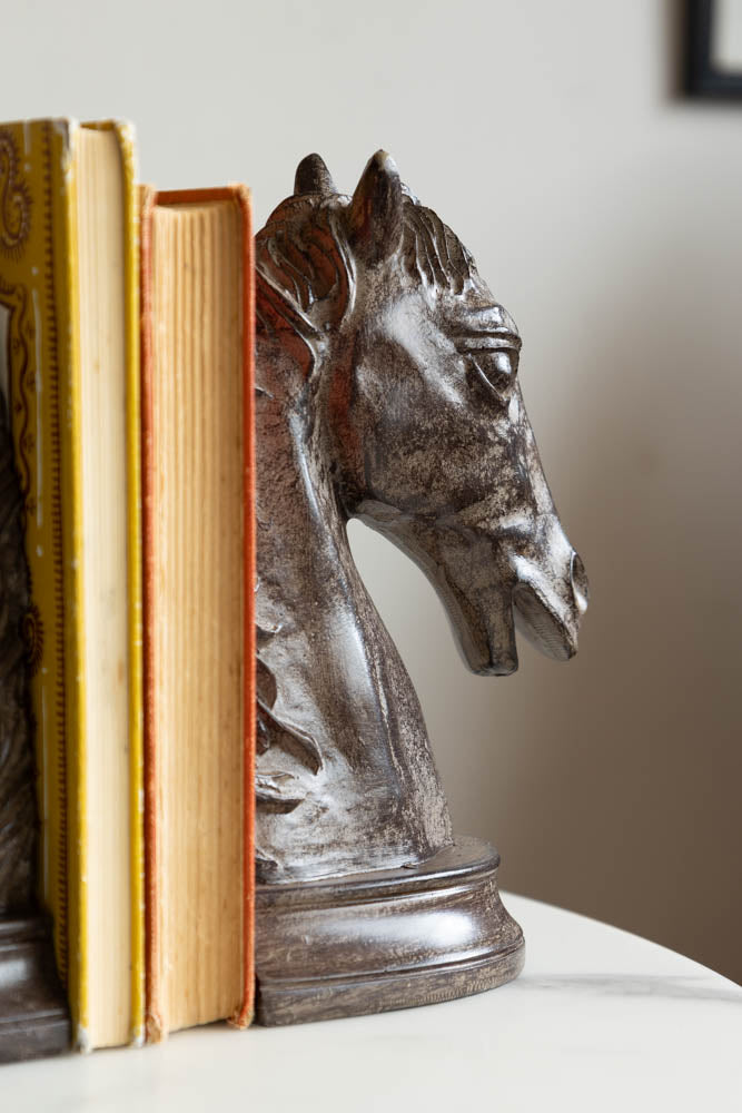Set Of 2 Horse Head Bookends