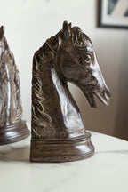 Set Of 2 Horse Head Bookends