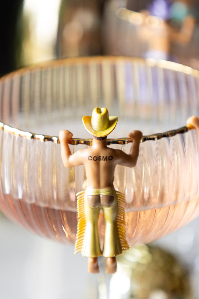 Set Of 4 Disco Cowboys Drink Markers