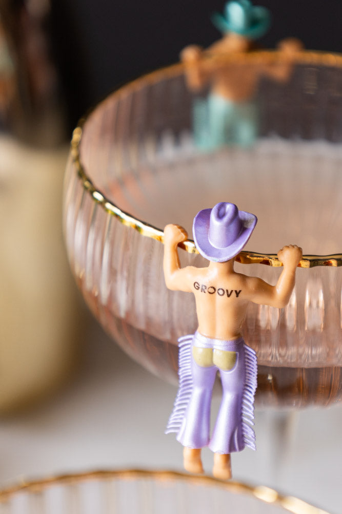 Set Of 4 Disco Cowboys Drink Markers